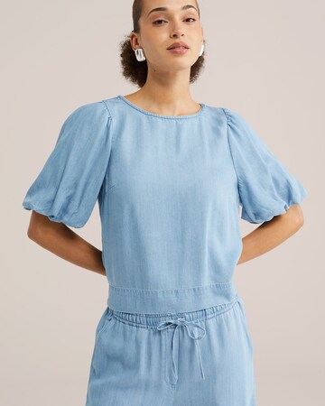 WE Fashion - Blusa en azul: frente