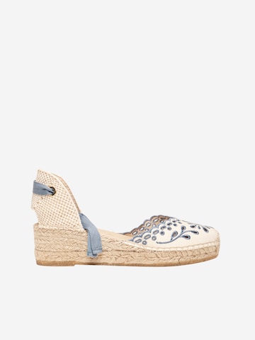 Alhamas Sandal 'Alpargata Cuña 5 cm' in Blue: front