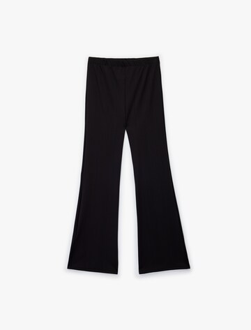 Koton Flared Trousers in Black: front