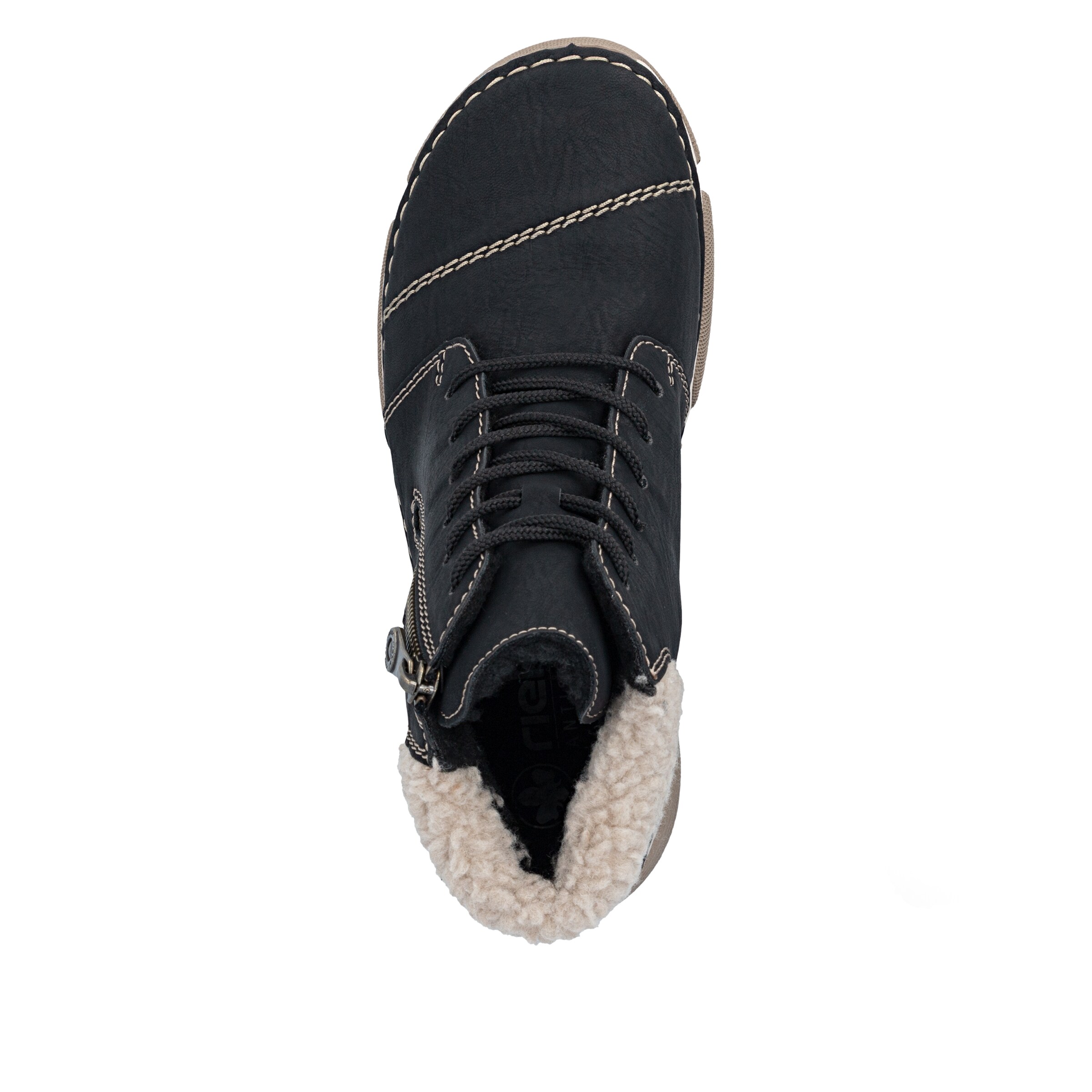 Bottines à lacets Rieker en noir