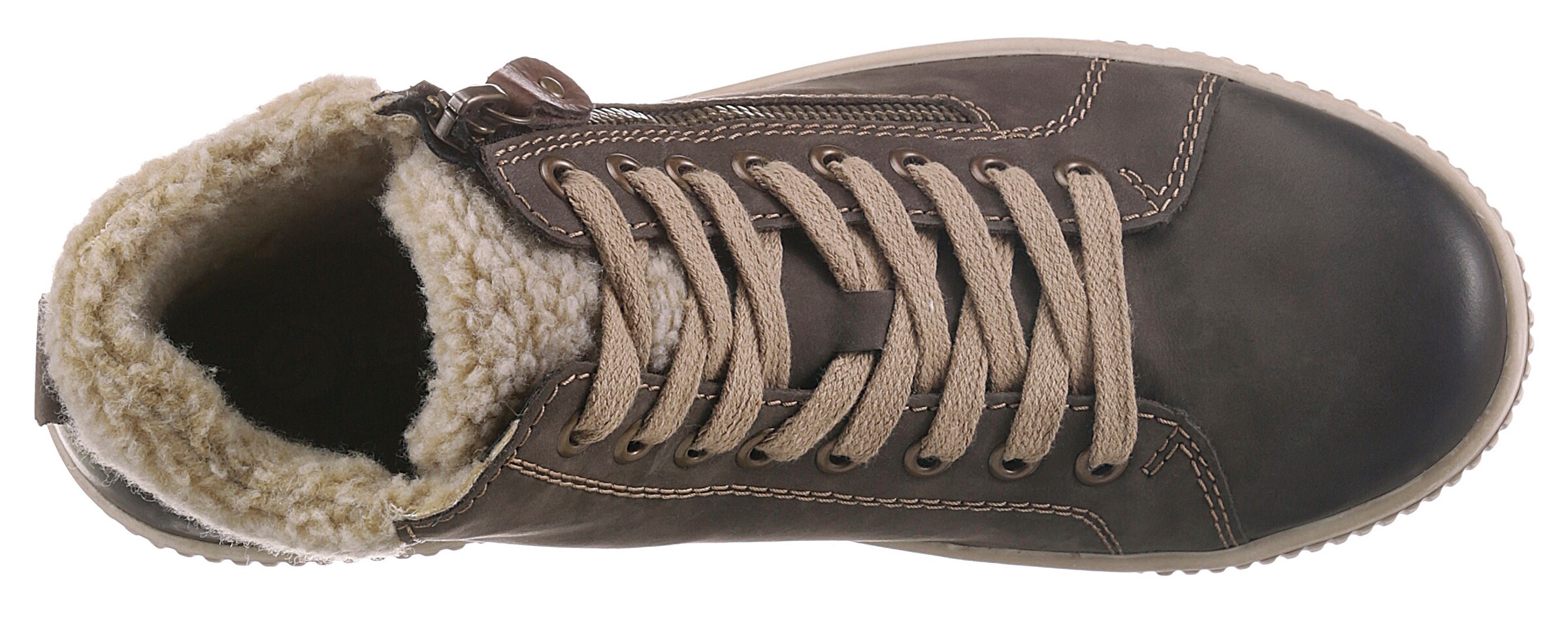 Stivaletto stringato di REMONTE in grigio