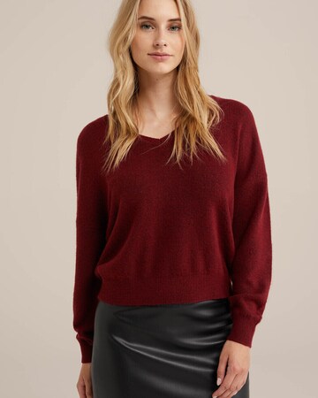 WE Fashion Свитер в Красный: спереди