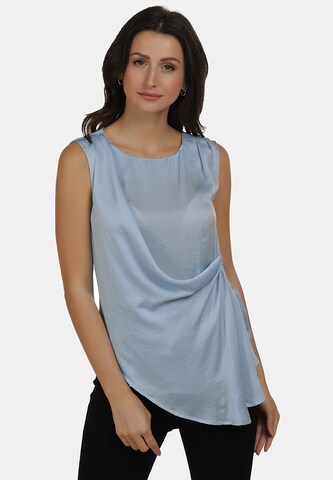 Camicia da donna di usha WHITE LABEL in blu: frontale