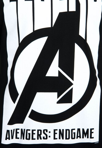 LOGOSHIRT Shirt 'Avengers: Endgame - Legend' in Black