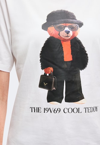 19V69 ITALIA Oversized shirt 'Bellara Cool Teddy' in Wit