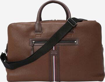 Sac de voyage TOMMY HILFIGER en marron : devant