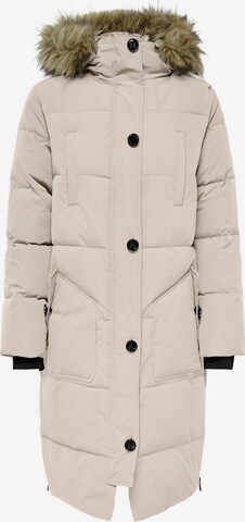 JDY Winter Coat in Beige: front