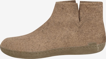 Glerups Huisschoenen 'Ledersohle' in Beige: voorkant