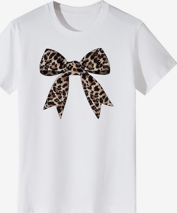 T-shirt 'Women's Short Sleeve Shirt Summer Tops' LapaPlus en blanc : devant