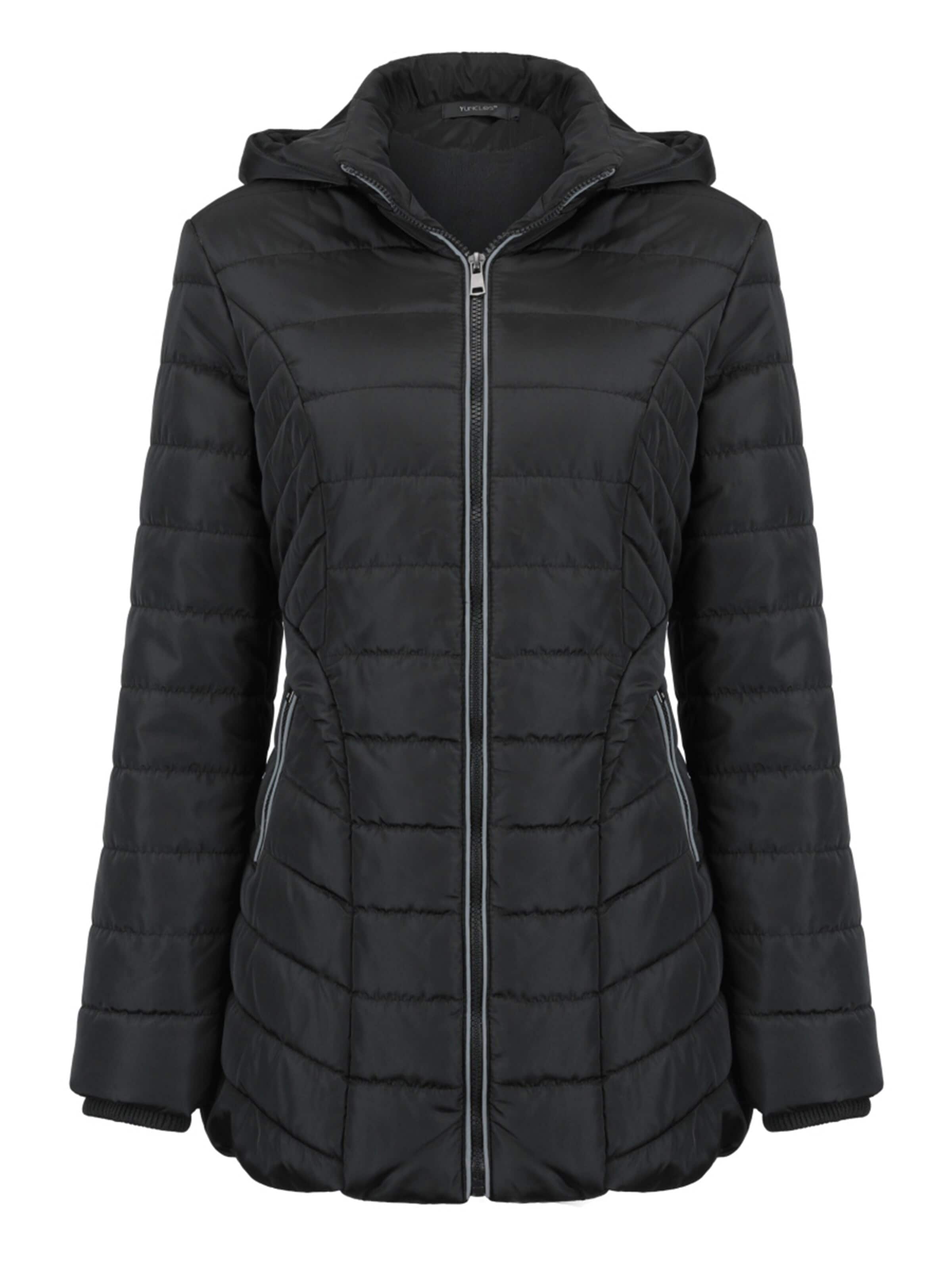 YOUTHUP Winterjacke‌‌ in Schwarz: Vorderseite