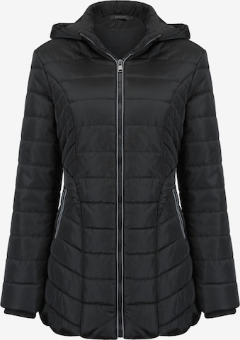 YOUTHUP Winter Jacket in Black: front