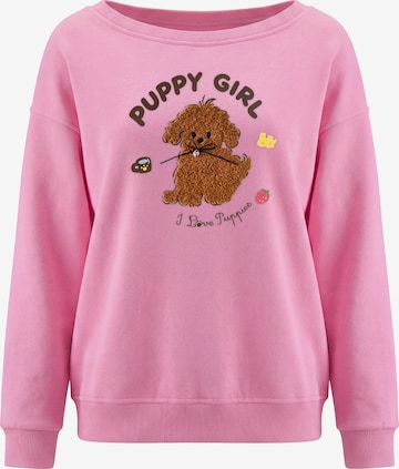 Sweat-shirt MYMO en rose : devant
