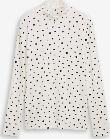 T-shirt TOM TAILOR DENIM en blanc : devant