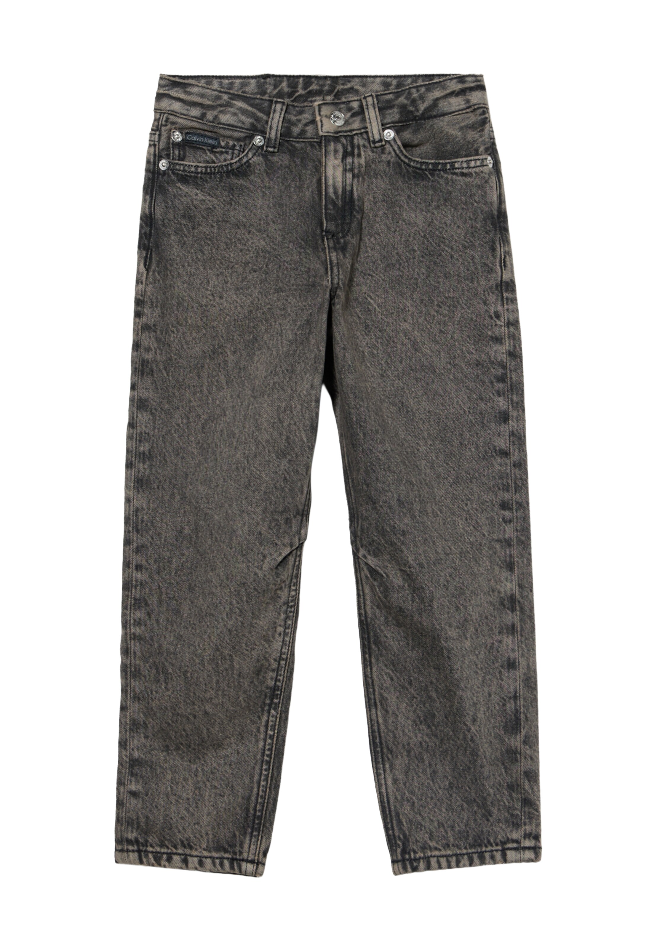 Barrel Jeans de la Calvin Klein Jeans pe negru: față