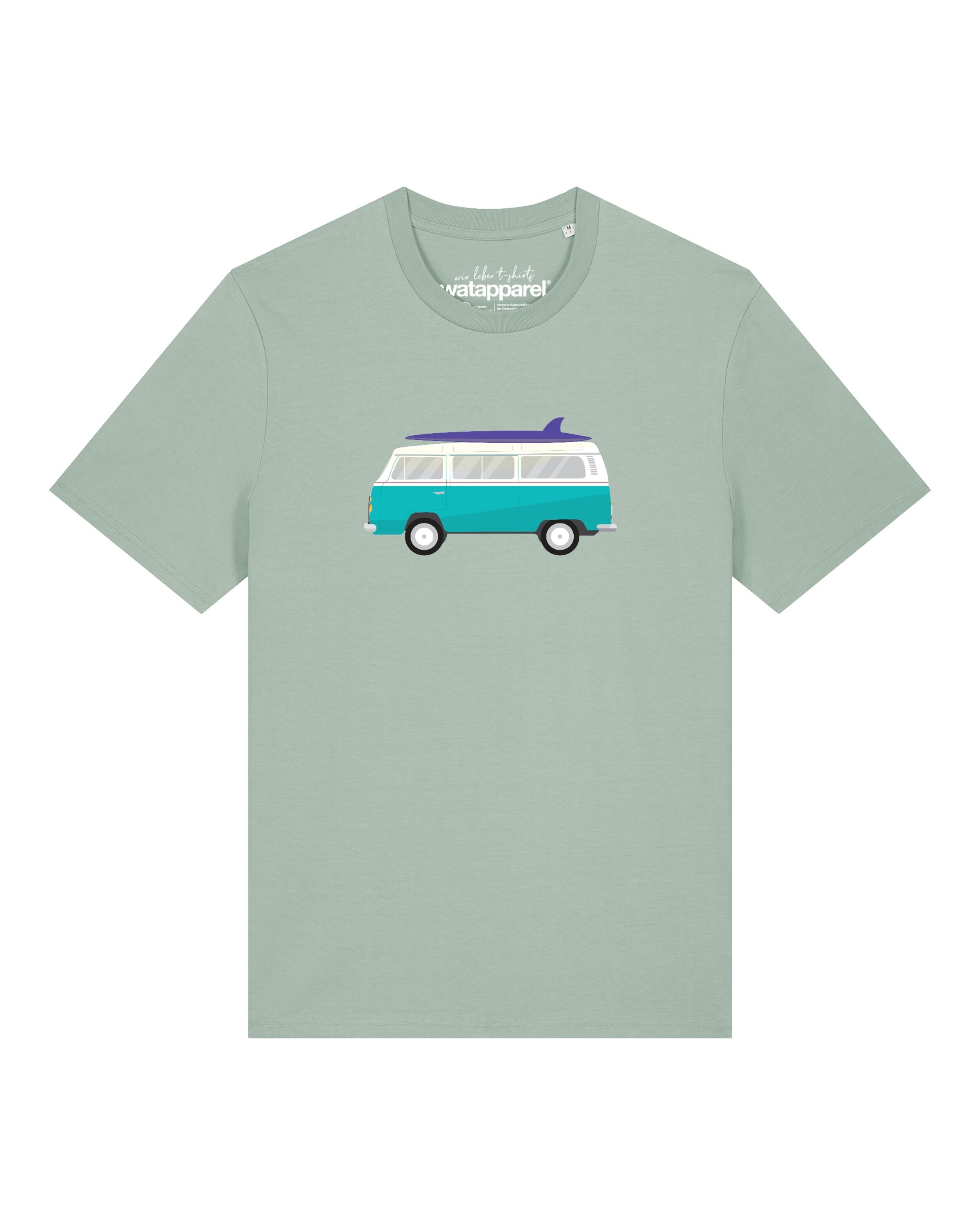 Maglietta 'California Dream' di Watapparel in verde: frontale