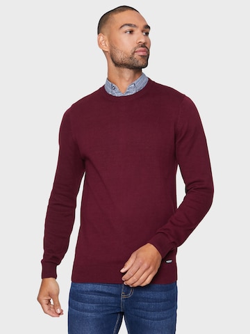 Threadbare Пуловер 'Gibbs' в червено: отпред