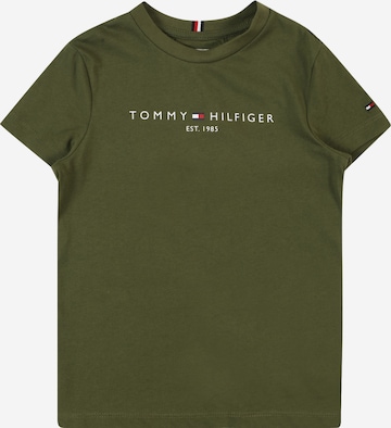 TOMMY HILFIGER Tričko – zelená: přední strana