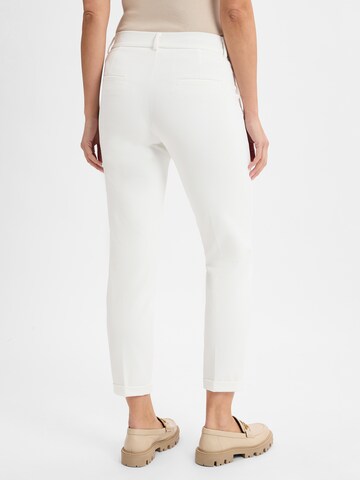 Cambio Regular Pleat-front trousers ' Kim ' in White