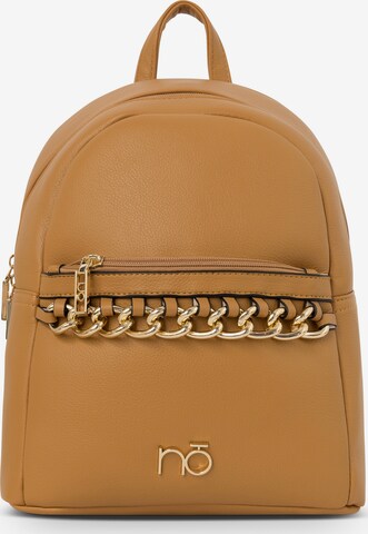NOBO Backpack 'Chain' in Beige: front