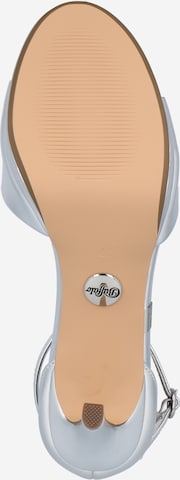 BUFFALO - Sandálias com tiras 'Ronja' em prata