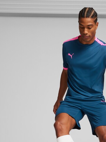 PUMA Regular Sportshorts 'teamLIGA' in Blau: predná strana