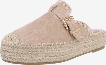 Ital-Design Mules in Brown: front