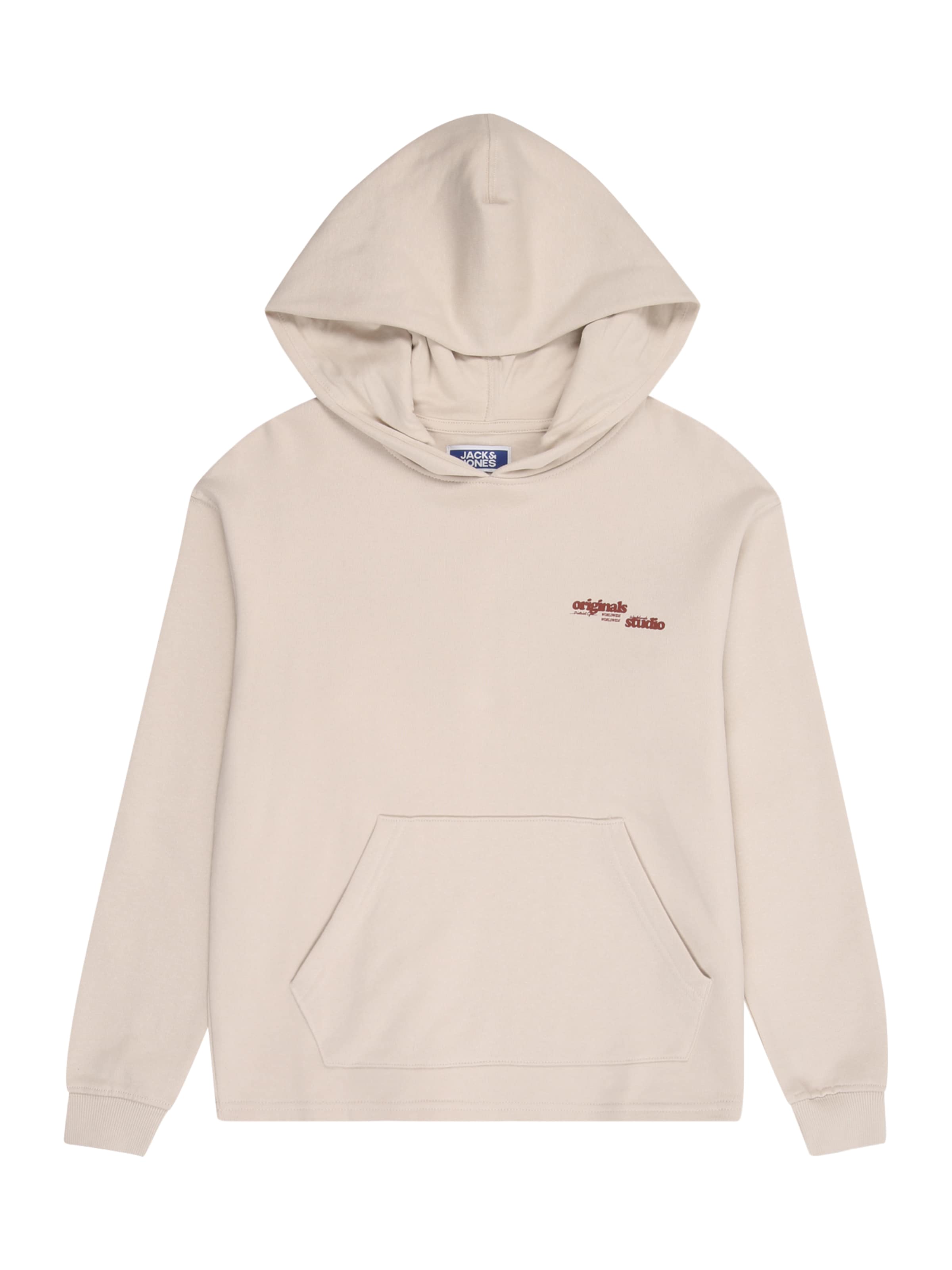 Jack & Jones Junior Collegepaita 'JORGREENPOINT' värissä beige: etupuoli