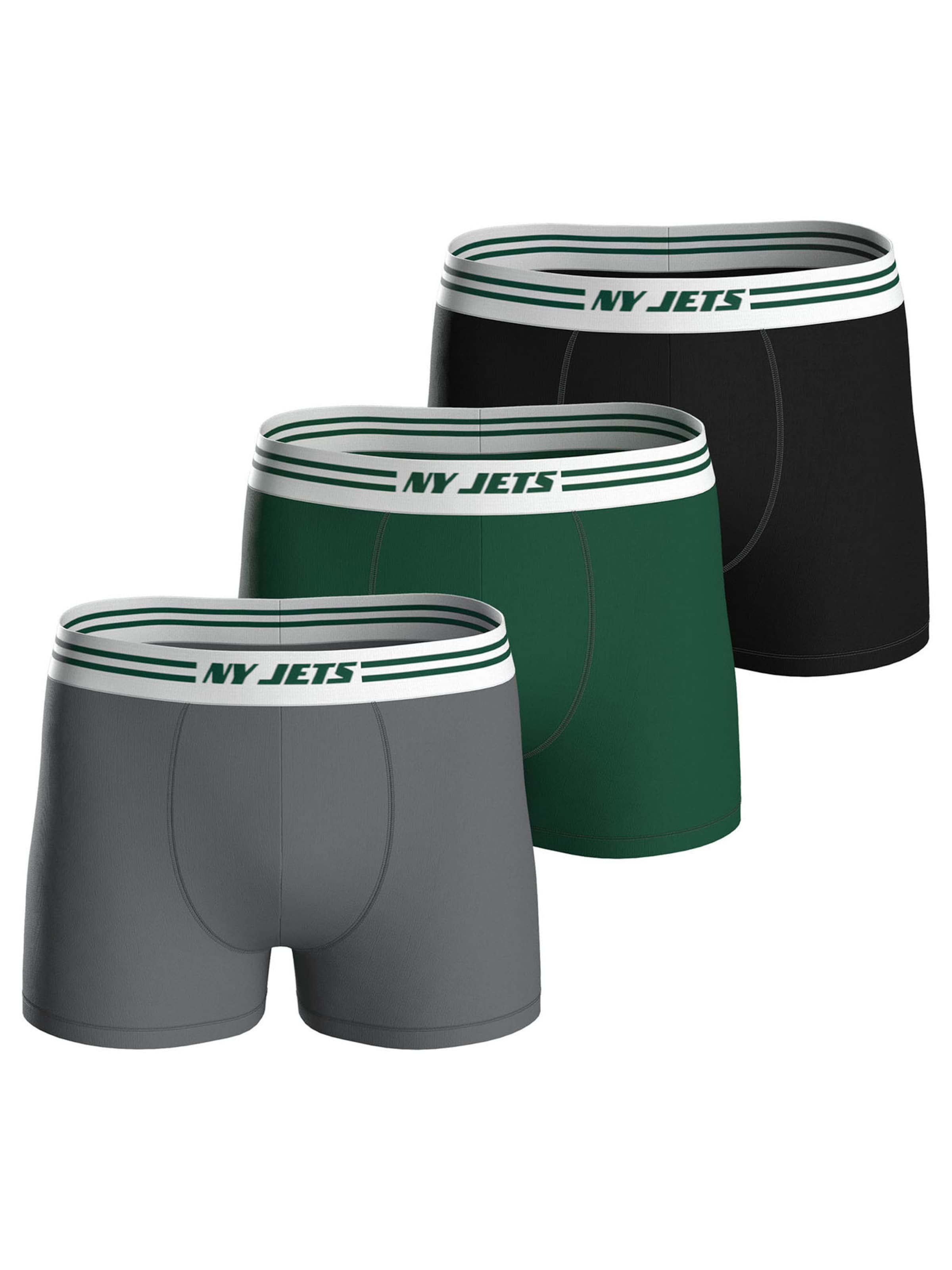 Huddle Boxershorts 'New York Jets' in Mischfarben: Vorderseite