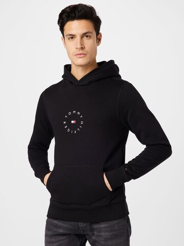 TOMMY HILFIGER Sweatshirt in Black: front