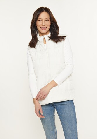Gilet usha BLUE LABEL en blanc : devant