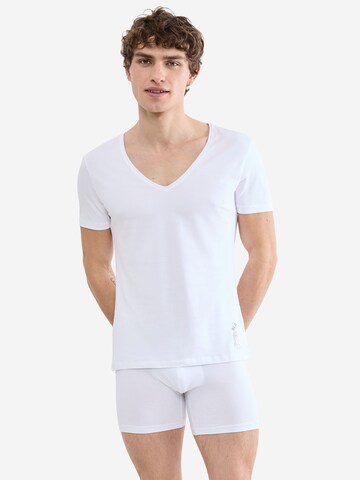 SLOGGI V-Shirt ' SLG Base ' in Weiß: Vorderseite