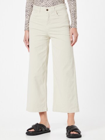 Wide leg Pantaloni di Blutsgeschwister in bianco: frontale