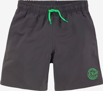 s.Oliver Board Shorts in Grey: front