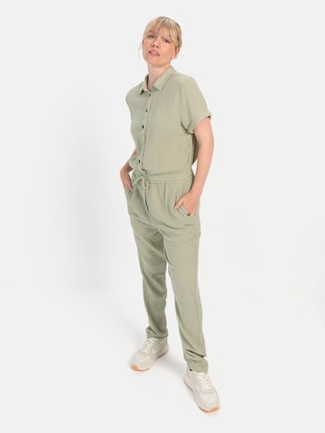 CAMEL ACTIVE Jumpsuit aus sommerlichem Musselin in Grün