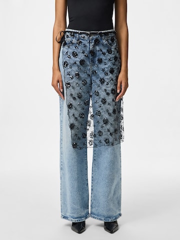 PIECES Sukňa 'PCNATASJA' - Čierna: predná strana