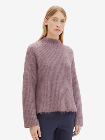 TOM TAILOR Sweater in Purple: front