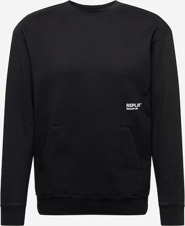 REPLAY Sweatshirt in Black: front