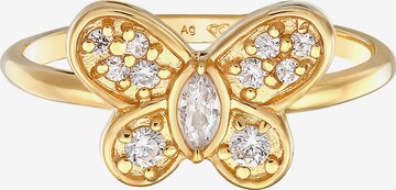 ELLI Ring 'Schmetterling' in Goud: voorkant