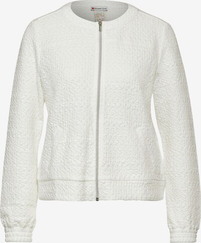 STREET ONE Strickjacke in offwhite, Produktansicht