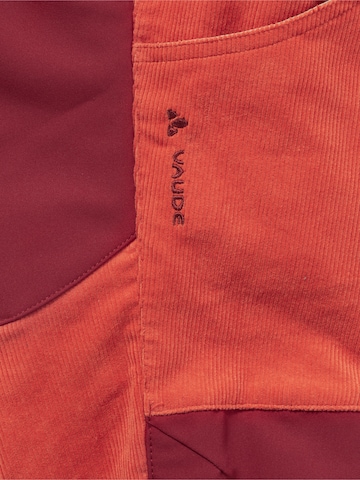 VAUDE Regular Athletic Pants 'Caprea' in Red