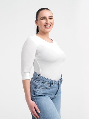 cfab (formerly creamy fabrics) - Body moldeador 'Bodysuit Sculpting Shapewear mit offener Brust' en beige