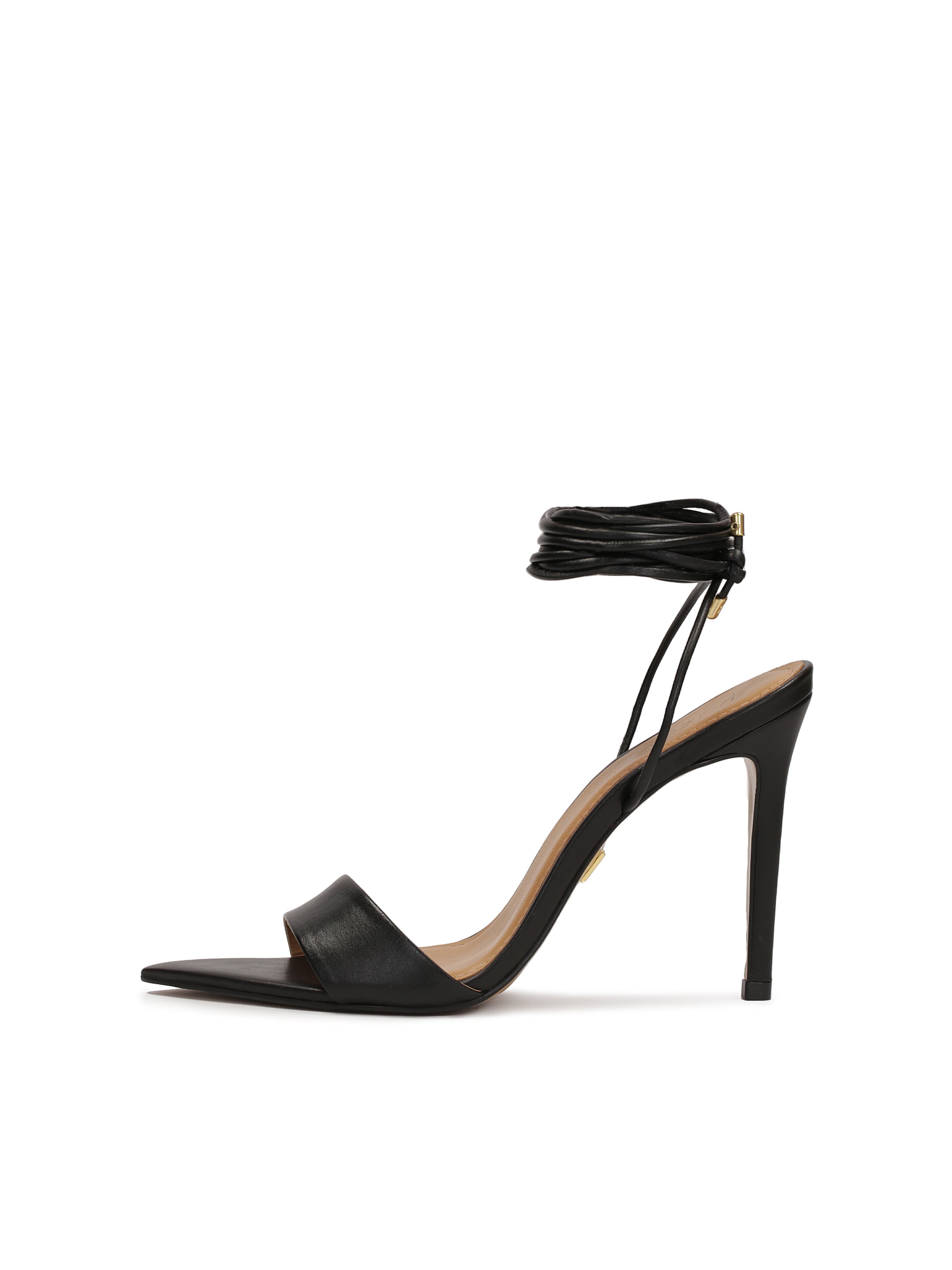 Kazar - Sandálias com tiras em preto: frente