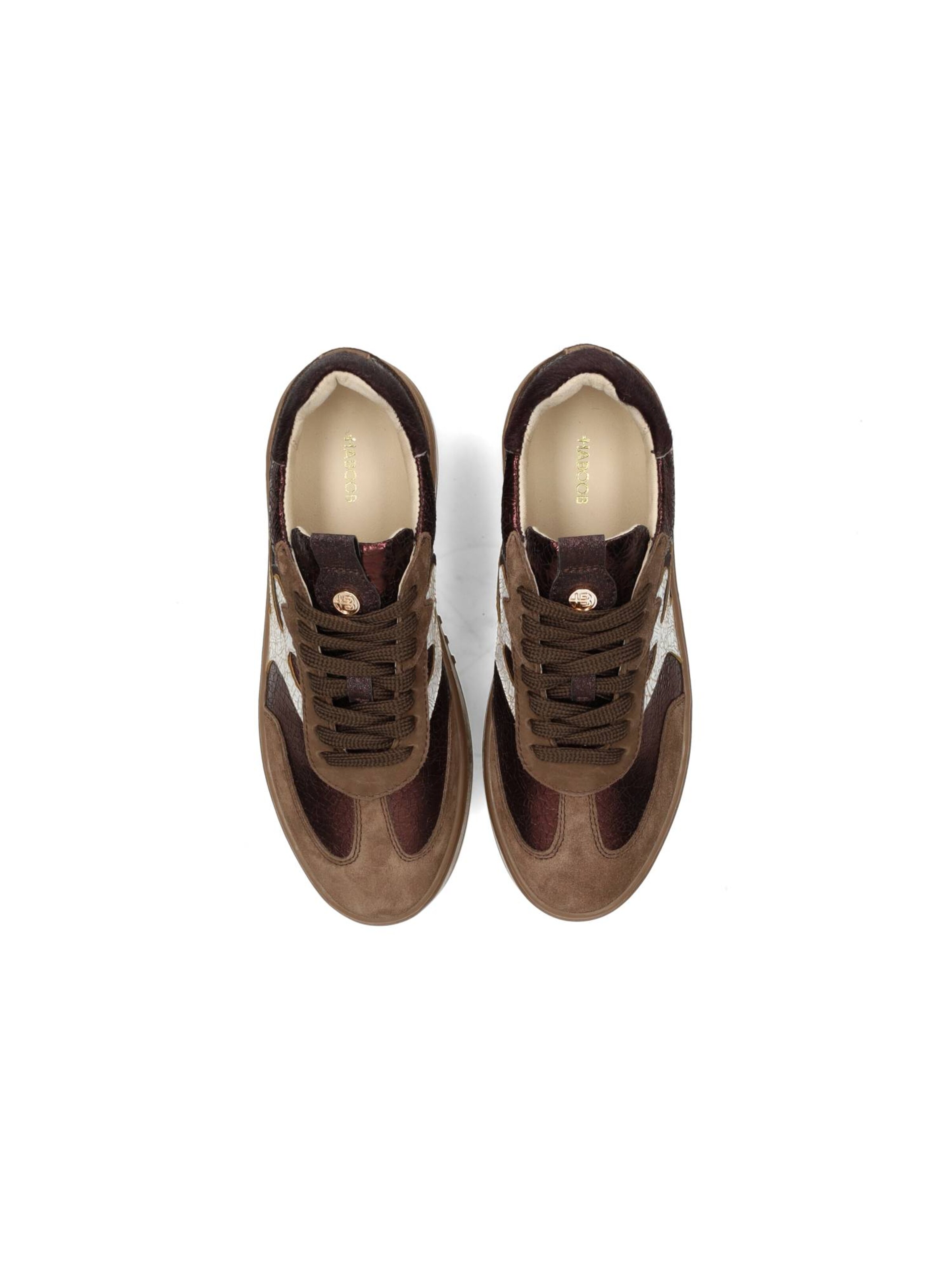 Haboob Sneakers laag 'Aurelie' in Bruin