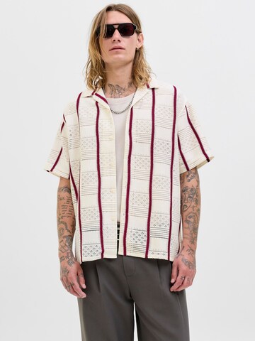 JACK & JONES Comfort Fit Košeľa 'JORDia' - Biela: predná strana