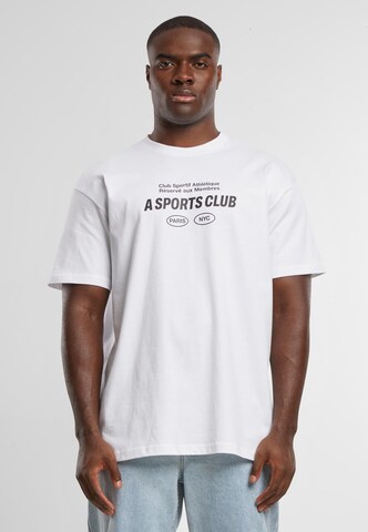 Mister Tee Shirt 'A Sportsclub' in White: front