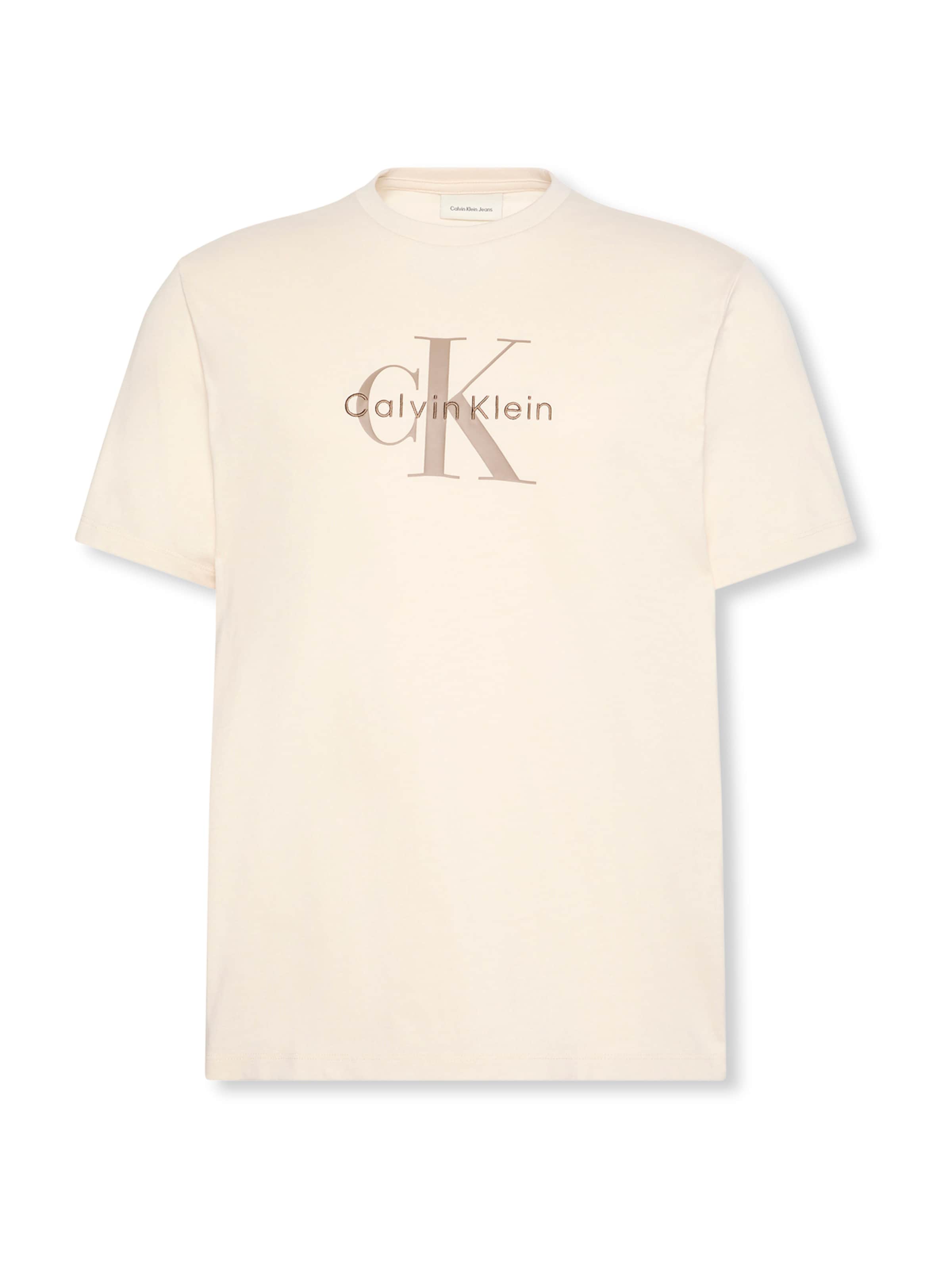 Calvin Klein Jeans Футболка 'Hero' в Бежевый: спереди