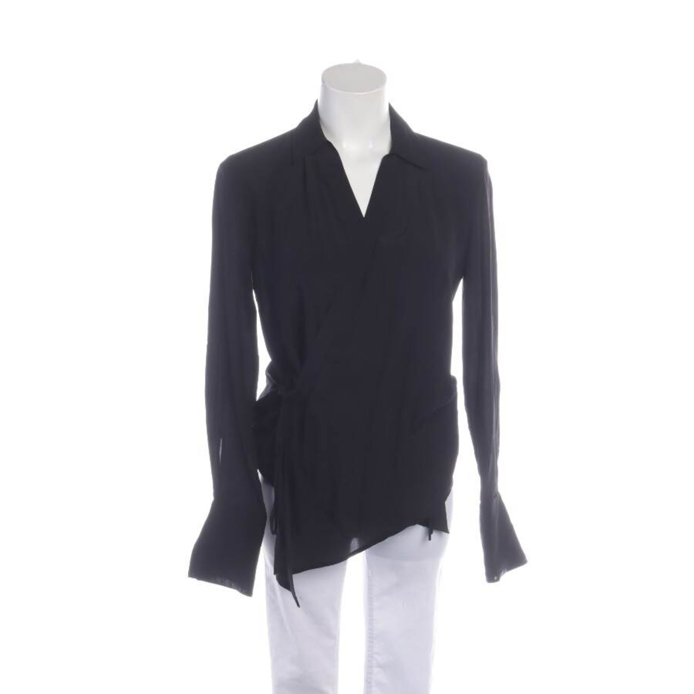 Karl Lagerfeld Bluse / Tunika XXS in Schwarz: Vorderseite