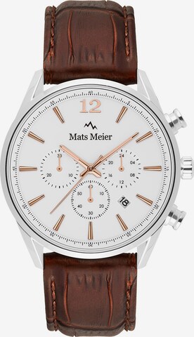 Mats Meier Analoog horloge in Bruin: voorkant