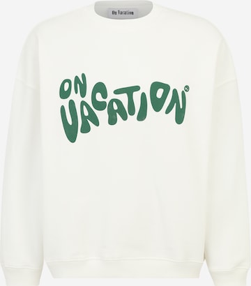 Sweat-shirt 'Sunrise' On Vacation en blanc : devant