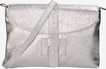 Pochette 'Pochette Donna Vera Pelle Laminato - Tracolla Regolabile' di Viola Castellani in argento: frontale